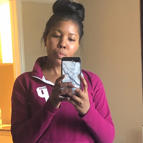 ❤️Victoria Secret PINK Half Zip Pullover - Picture 1 of 4